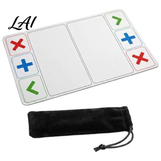 Desktop Exchange Organizer Fidget Trading Board Mat with Storage Bag 12x24 Inch Toy Game Accessories Pad Portable Playmat Divided Zones for