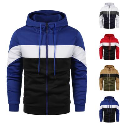 Men‘s Zipper Pullover Long Sleeve Hooded Sweatshirt Tops Blouse