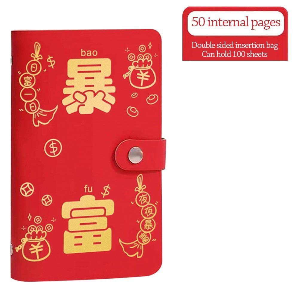 Waterproof Money Saving Challeng Book PU Leather Cash Budget Notebook  Bills Storage