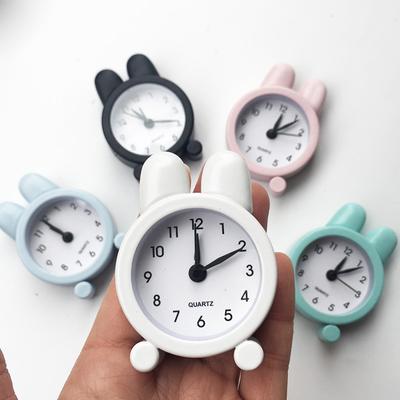 Little Rabbit Creative Cute Mini Metal Alarm Clock Children's Student Stationery Gifts