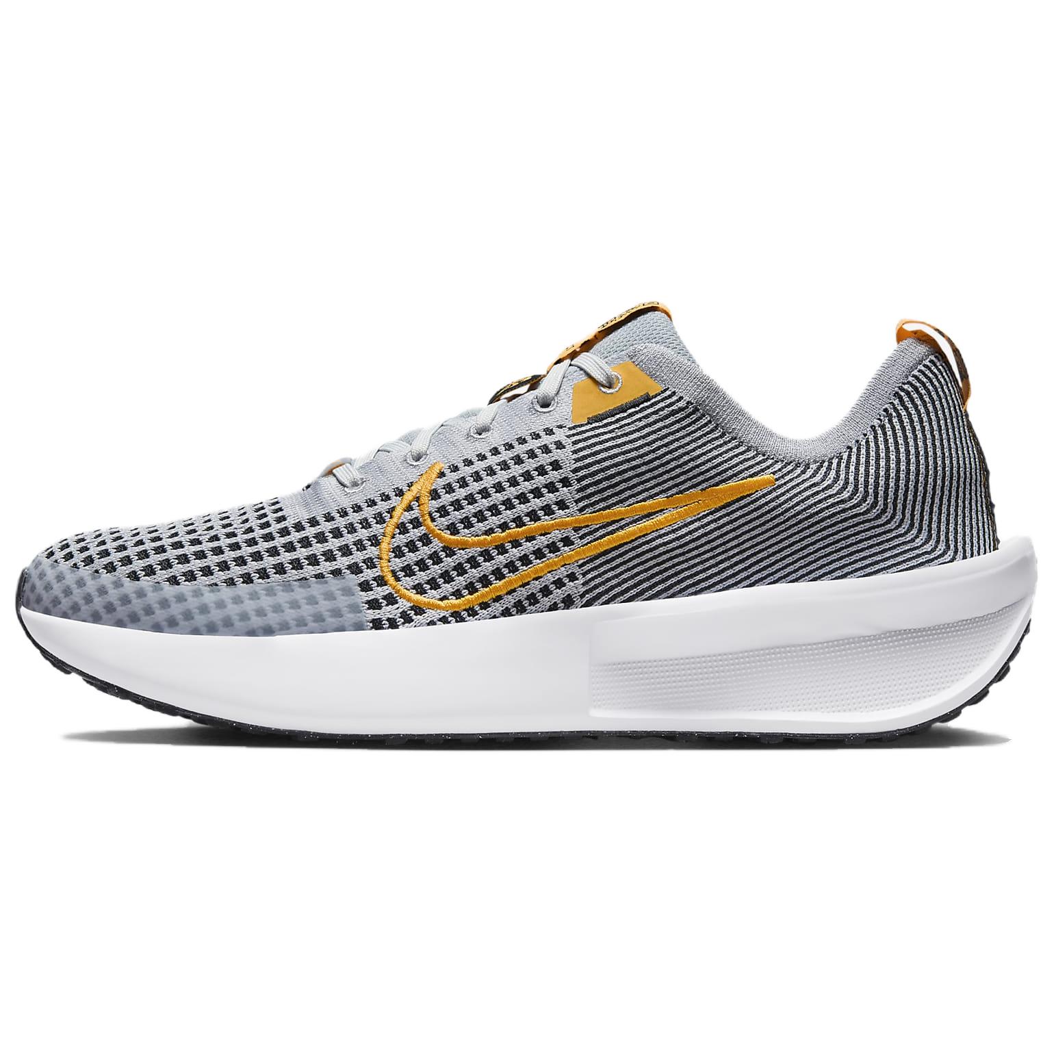 Мужские кроссовки Nike Interact Run Серый Волк Черный Белый Лазерный Оранжевый FD2291-004 44