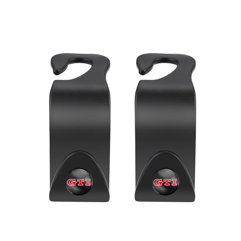 Car Sticker Hub Caps 2Pcs Car Seat Back Hooks Auto Accessories For Volkswagen VW RLine R Golf Amarok T5 ID3 Tiguan T-Cross Polo EA1