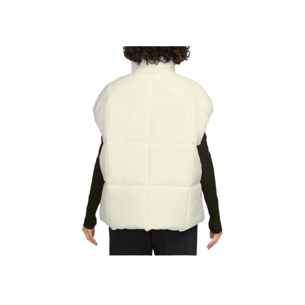 Nike Letter Logo Zipper Sleeveless Vest Women Vests Off-White FB7679-133