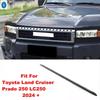 Přední kapota vozu Pruhy Dekorativní kryt mřížky předního nárazníku ABS Příslušenství Pro Toyota Land Cruiser Prado 250 LC250 2024 2025