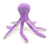 Octopus Cat Toy with Squeaker Fluffy Tentacle Teaser Biting Toy Chew-resistant Octopus Toy Interactive Pet Plaything for Cats