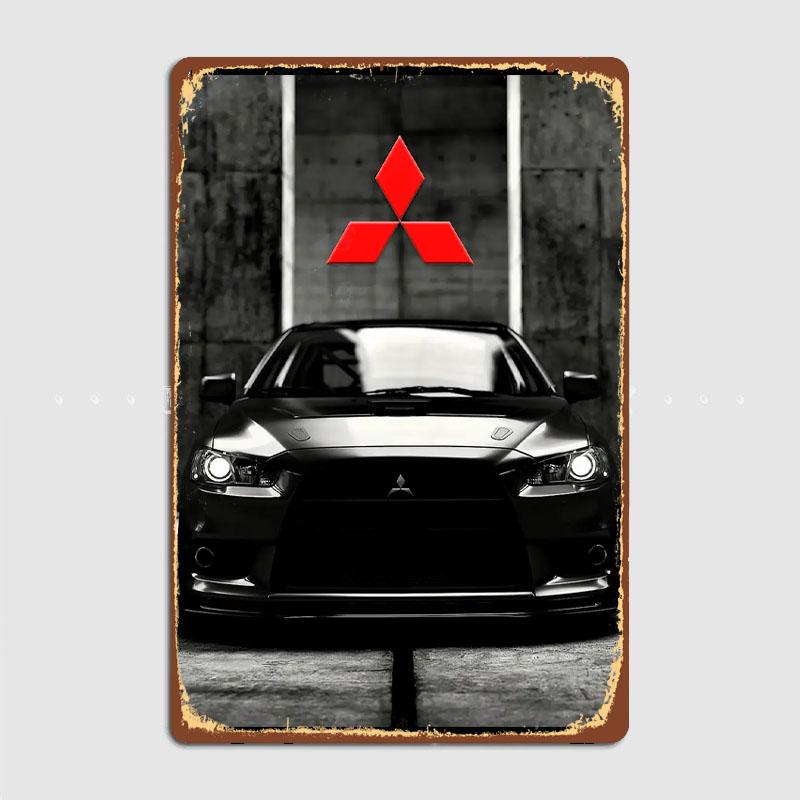 Lancer Evolution Evo X 3000 GT Oldtimer Retro Poster Metallschild Poster Schlafzimmer Interieur Wand Heimdeko Raumdekoration