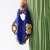 Raw wool itohenlab knitting kit Puff corn motif bag #10-3 (small)