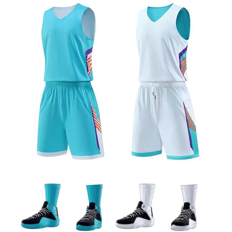 American Double-Sided Basketball Jersey Suit, Game Adult Ball Clothes, Children Wear Jerseys On Both Sides, Sports Jerseys, Men'S Jerseys