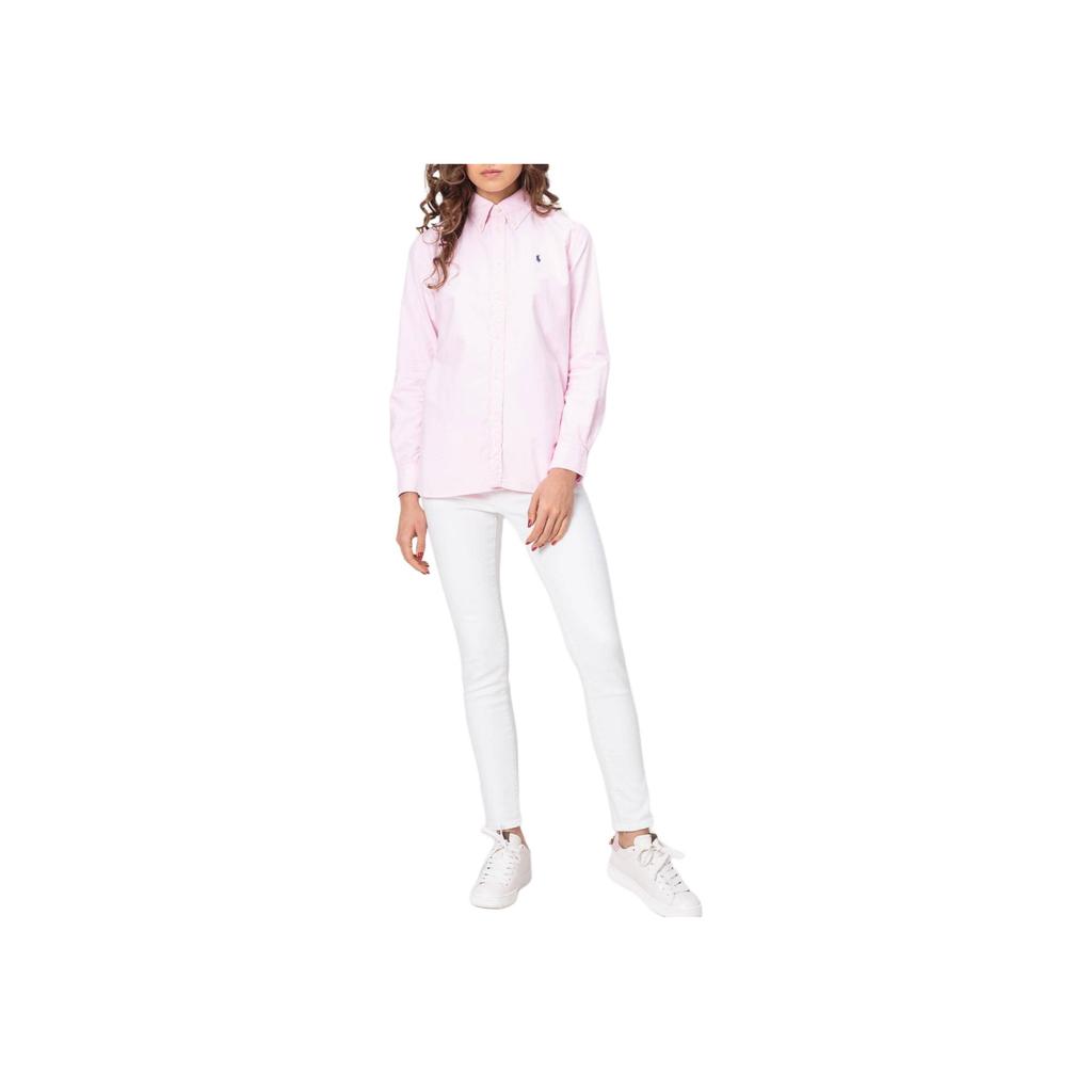 Polo Ralph Lauren Pony Logo Embroidered Single-Breasted Long Sleeve Shirt Women shirts 211732598-004