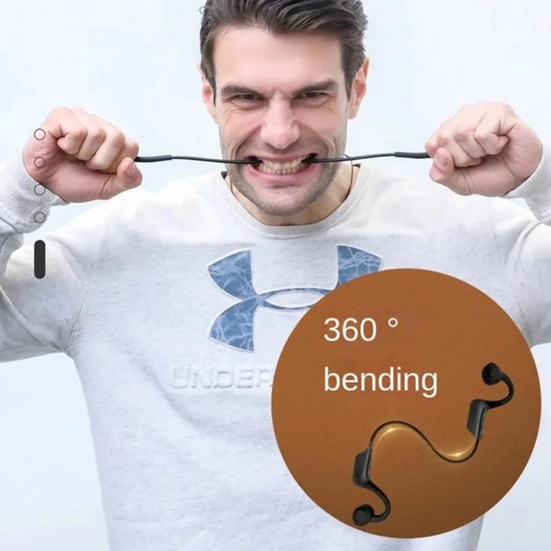 Wireless Bone Conduction Headphones IPX8 Waterproof Bluetooth 5.4 Sports Earphones with TF Card Slot for Swimming Running