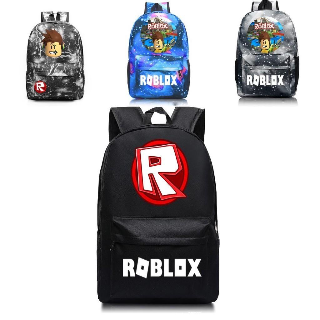 Wzór Roblox Plecak Szkolny dla Dzieci z Gwiaździstym Tłem i Dużą Pojemnością