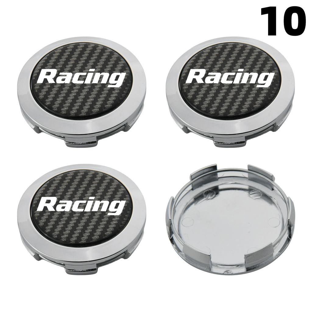1Set/4PCS 64MM OD / 62MM ID Cap For Rims RACING SPORT Logo Wheel Center Cap Sport Car Wheel Cover Hub Caps