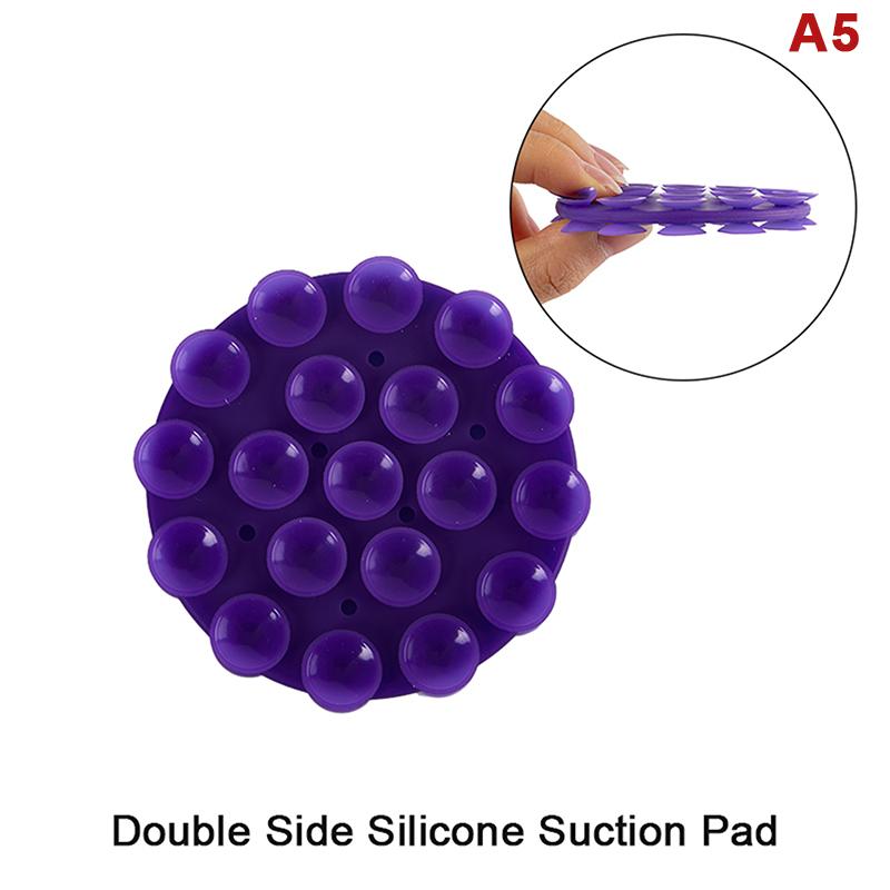 Portable Silicone Suction Cup Phone Mount Double-Sided Mount Car Navigation Bracket Universal Mobile Phones Stand