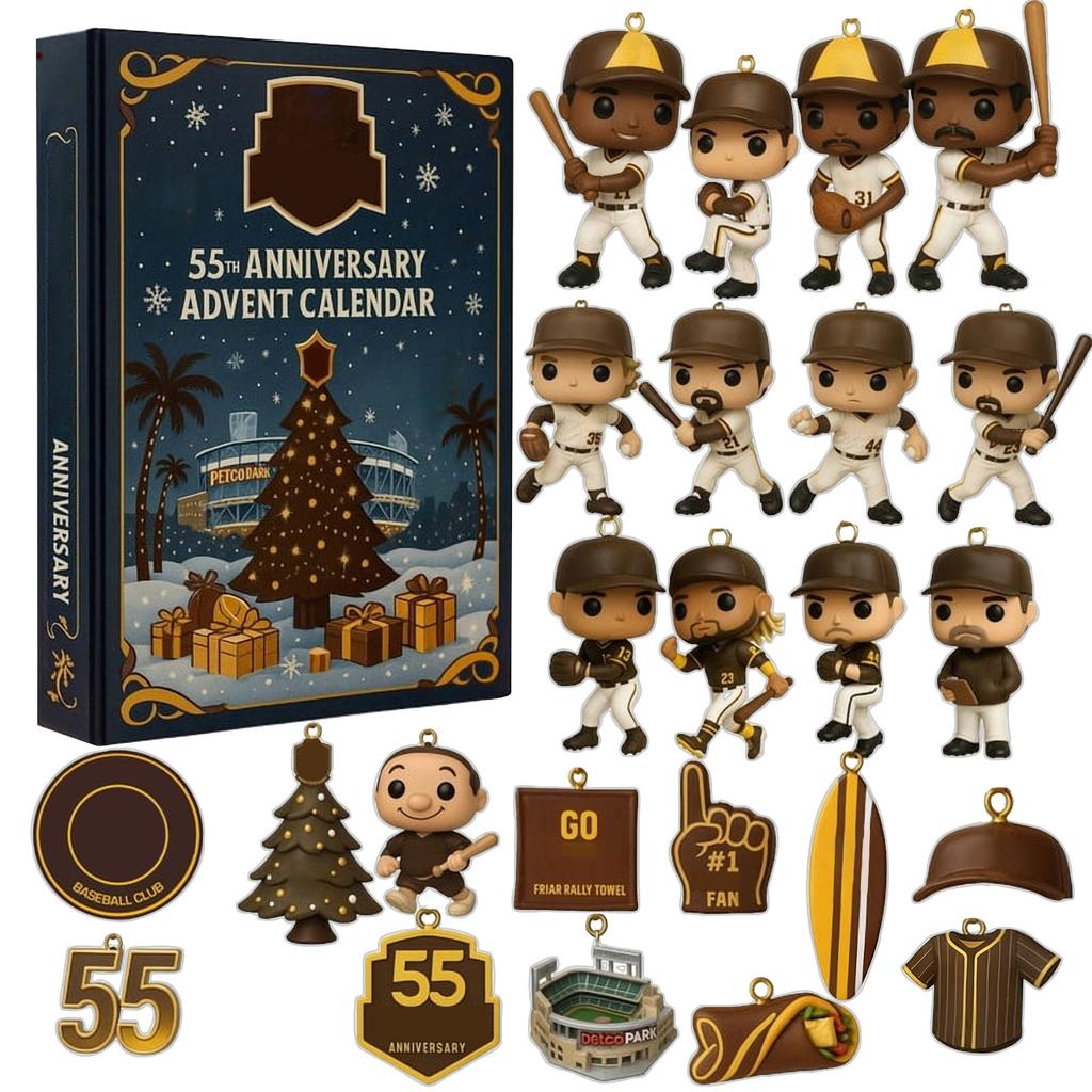 Advent Calendar, Advent Calendar, Boys Advent Sports Calendar, 24 Day Acrylic Countdown Calendar, Advent Calendar