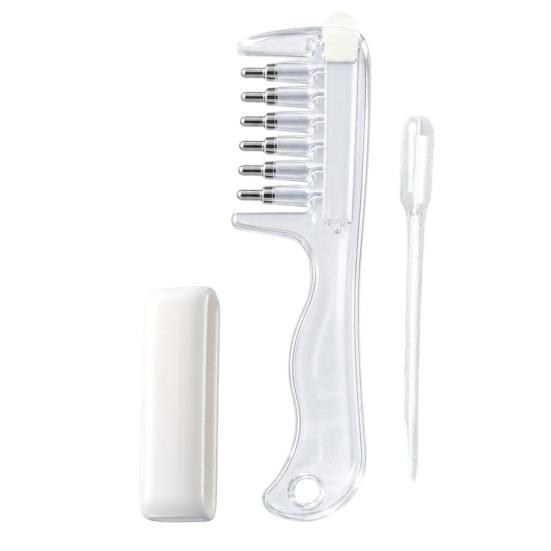Refillable Hair Comb Oil Applicator Comb, 6 Roller Ball Tips, Scalp Care Tool Minoxidil Massage for Men Women Essential