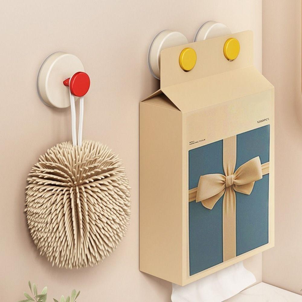 4 PCS Vacuum Suction Cup Hook Punch-free Door Hooks Waterproof Wall Hanger  Toilet