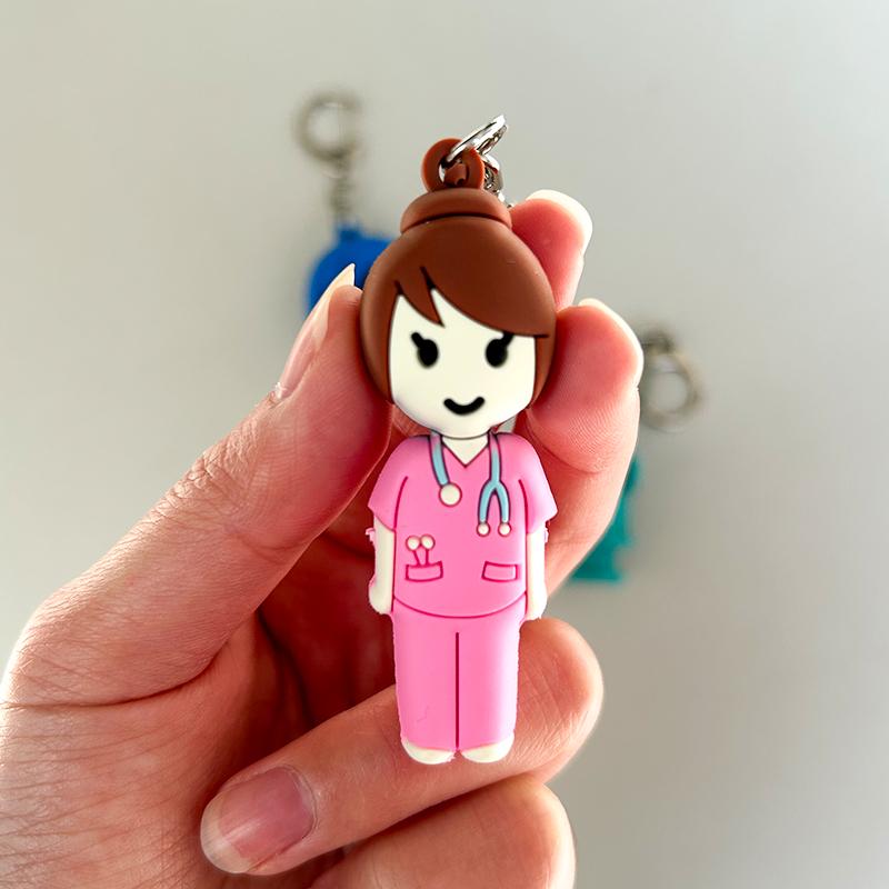 Syringe-Shaped Ampoule Bottle Opener Keychain Rubber Cutter Aid Medication Vial Breaker Tool For Home Nurses And Doctors