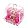 Q-tip Clear Acrylic Cotton Swab Storage Holder Box Cosmetic Makeup Case 8*7*9CM MIT