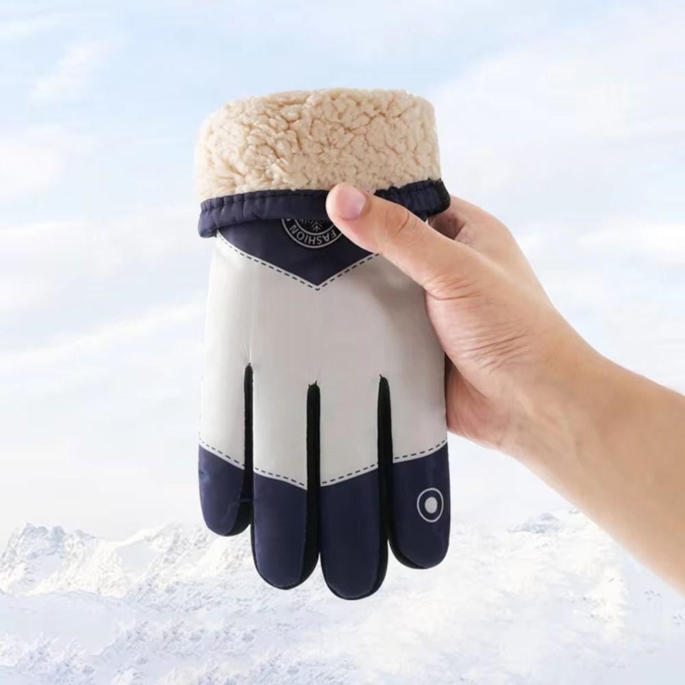 Touch Screen Touchscreen Snow Gloves Non-slip Riding Gloves New Winter Warm Mittens  Skiing