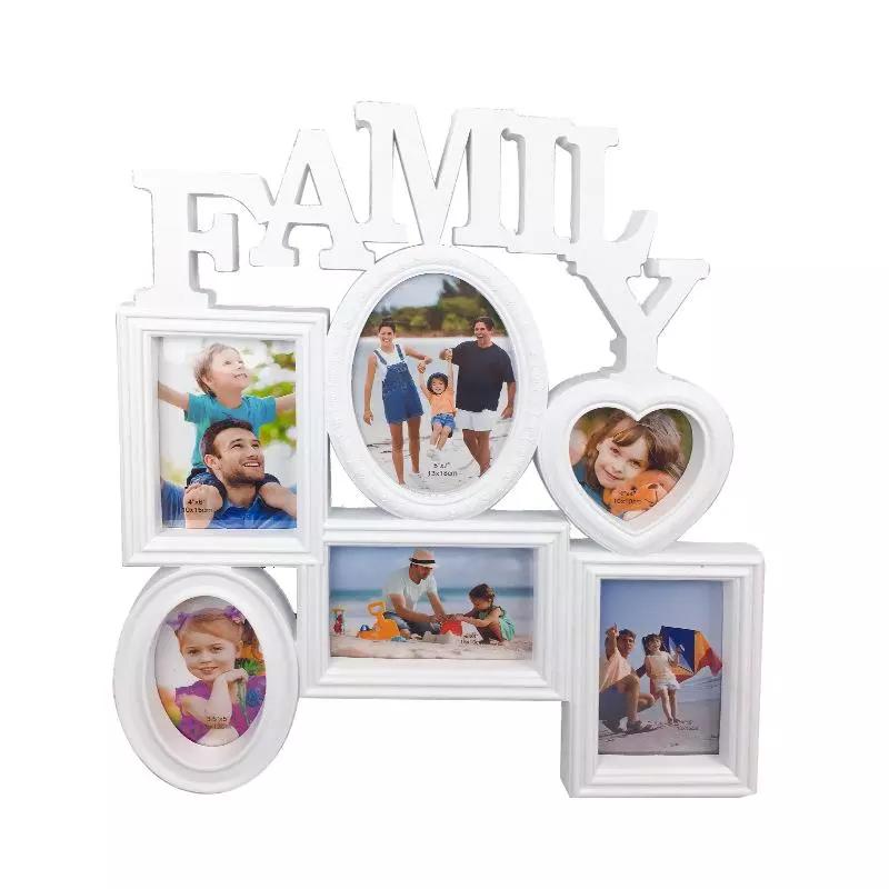 

Modern Vintage Family Photo Frame Wall Hanging Picture Holder Photo Wall Photos Frames Sticker for Home Living Room Decoration белый