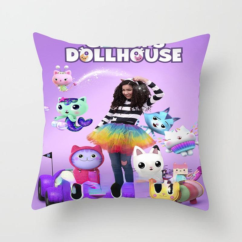 Kids Gabbys Dollhouse Gabby Cats Pillowcase 40x40cm 45x45cm Decorative Pillows 60x60