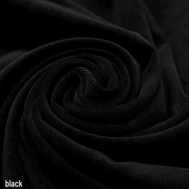 Spot Black Clear Stripe Pure Cotton-Polyester Corduroy Bag Fabric