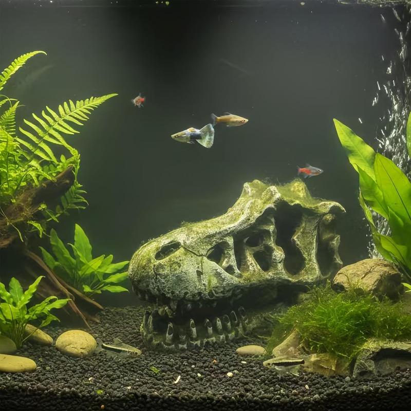 Climbing Pets, Dodging Holes, Fish Tank Landscape Simulation, Dragon Head Fossil, Fish Shrimp House, Aquarium Decoration Crafts