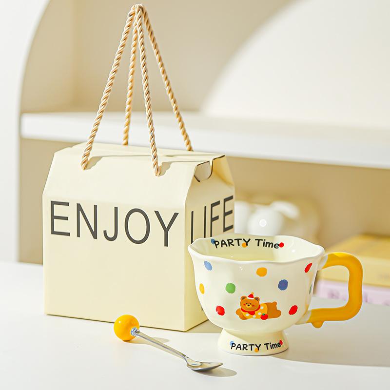 Creative Fashion Ceramic Mug Office Gift Home Cup Coffee Cup Water Cup Breakfast Cup Happy Birthday