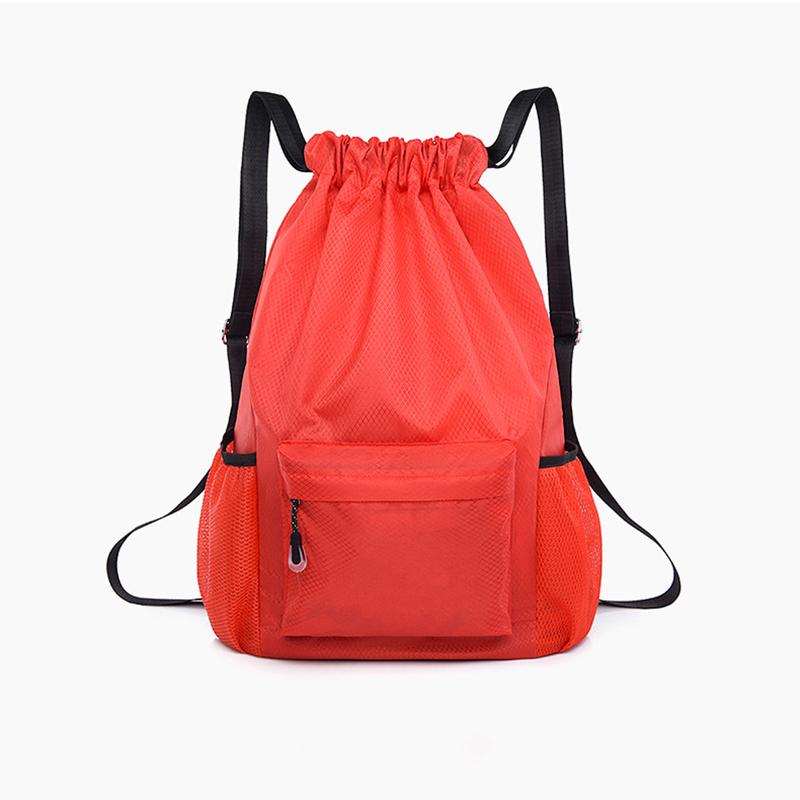 Su Geçirmez İpli Çanta İpli Omuz Çantası Spor Basketbol Çantası Kolay Sırt Çantası