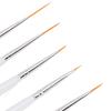 5 Pcs Nail Art Brushes Double Ended Detail Drawing Fine Tip Nail Dotting Pens for Home DIY Salon Manicure
