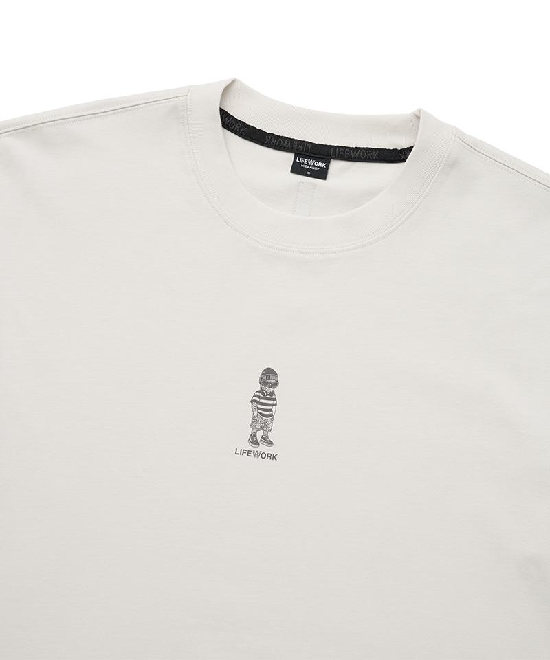 LIFEWORK Feature) Mini Beanie Hipdog Short Sleeve T-Shirt