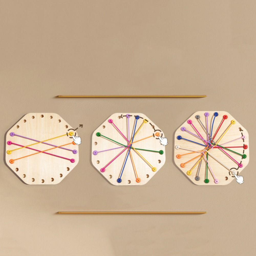 Twisted Connected Line Rope Untangling Toy Logical Thinking Board Rope Puzzle Game  Children Toys