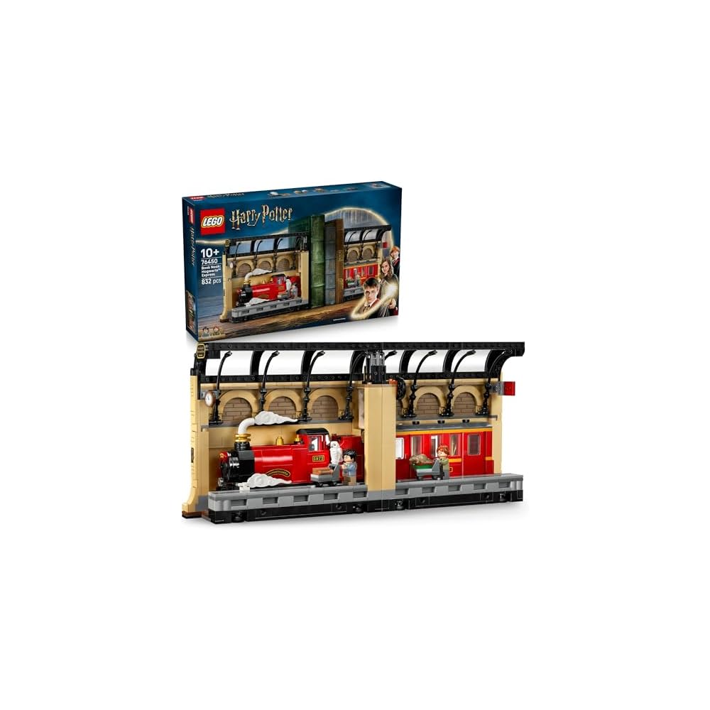 LEGO Harry Potter Hogwarts Express Book Stand Toy for Kids Ages 10-12 Building Blocks Gift
