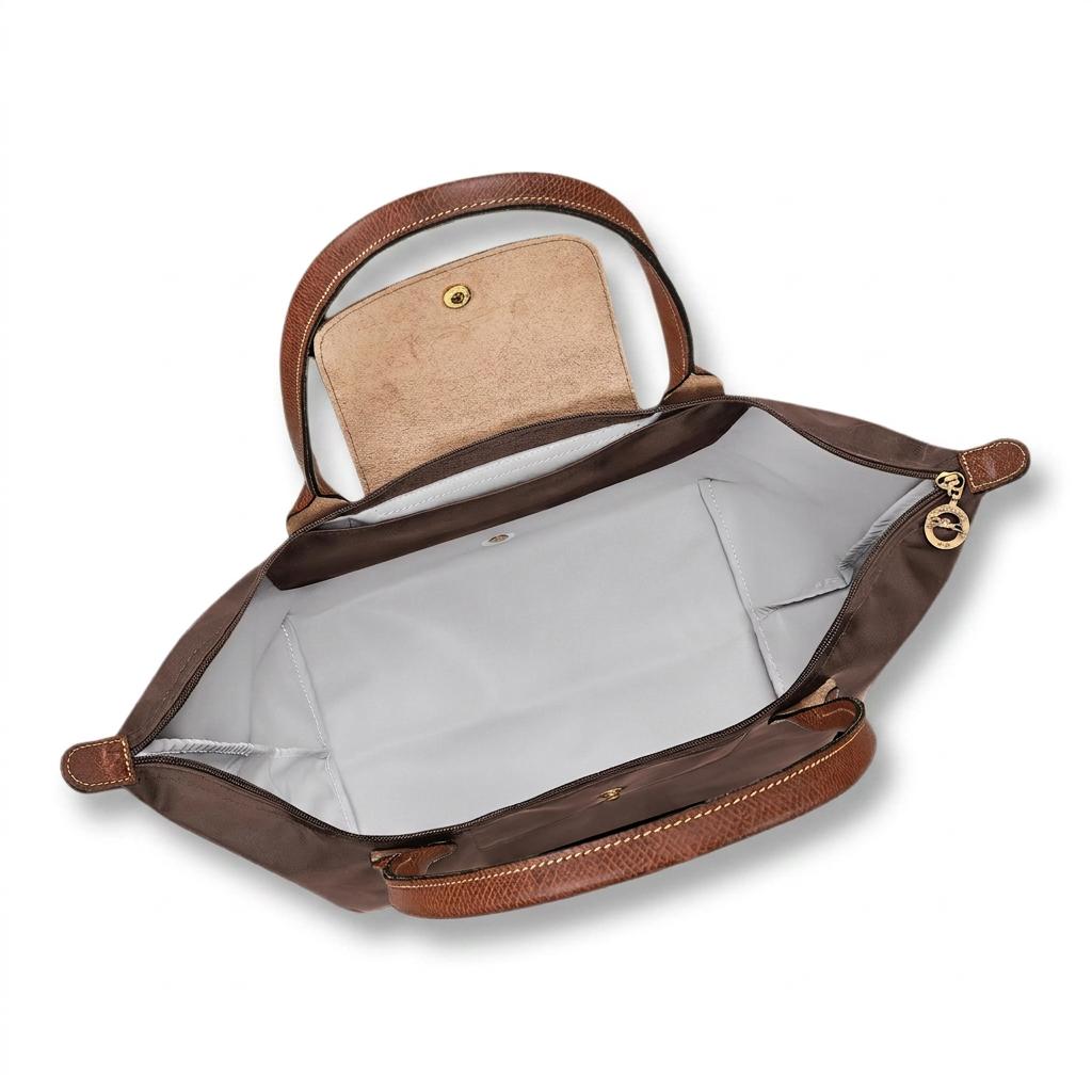 Longchamp Bolso de Hombro de Nailon con Logo de Marca Le Pliage Grande para Mujer Marrón Oscuro 1899089002
