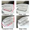 Plastic Tea Bag Storage Box Transparent Dust-proof Straw Storage Box Large Capacity with Lid Cosmetic Storage Box Bedroom