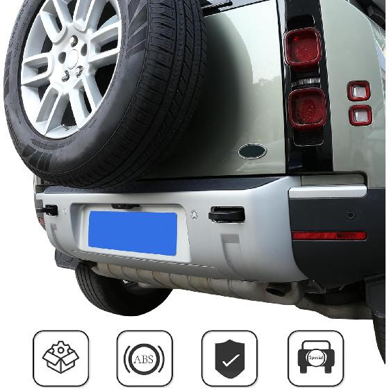 PIUGILH Rear Bumper Protector Guard Trim Cover Compatible with 2020 2021 2022 2023 Land Rover Defender, Scratch Resistant Trunk Door Entry Guards,