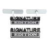 1Pc 3D Metal SIGNATURE Edition Logo Car Front Grille Badge Side Fender Rear Trunk Emblem Sticker Decal