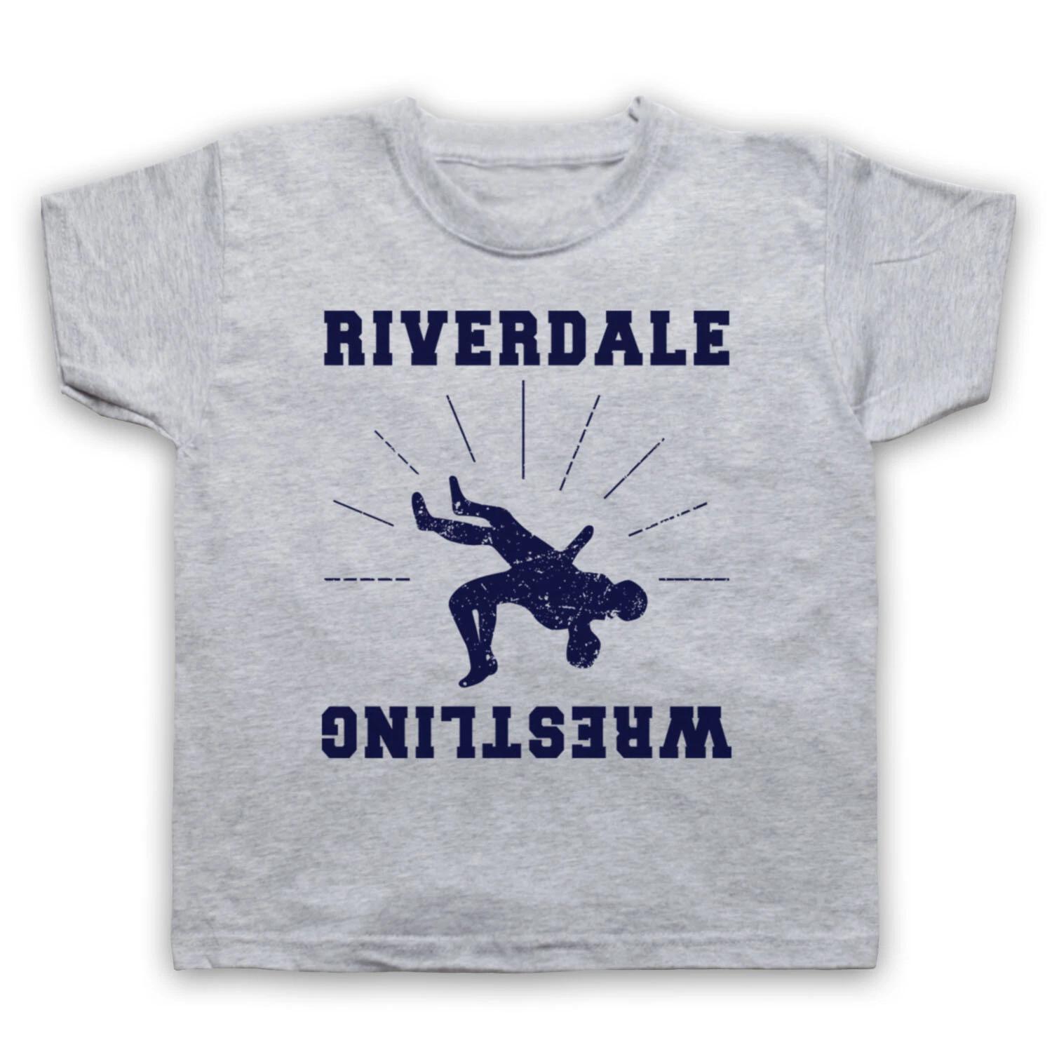 RIVERDALE НЕОФИЦИАЛЬНЫЙ ЛОГОТИП КОМАНДЫ ПО БОРЬБЕ ДЛЯ ШКОЛЬНИКОВ ДЕТСКАЯ ФУТБОЛКА 110