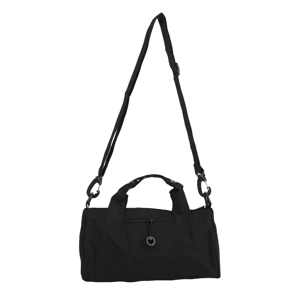 Small Gym Bag Stylish Water Proof Oxford Cloth Overnight Travel Bag for Outdoor Activity Business Trip Black