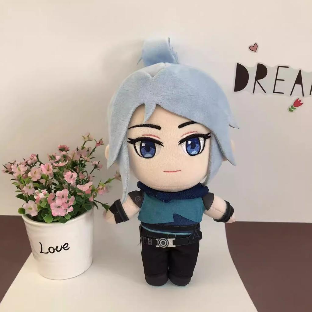 20Cm Valorant Plush Doll Anime Cute Soft Stuffed Agents Jett Dolls Game Pillow Toy Christmas Birthday Gift