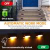 4pack Solar Deck Lights Outdoor Step Lights Waterproof Led Solar Lights for Railing Stairs Step Fence Yard Patio and Pathway