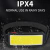 1pcs Powerful COB Headlamp Built-in Battery Type-C Rechargeable Head Flashlight Outdoor Camping Fishing Running Waterproof Headlight