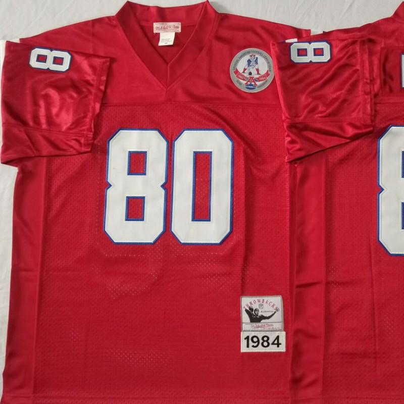 New England Patriots Vintage Embroidered Football Jersey Mitchell Ness NFL Team Apparel Men