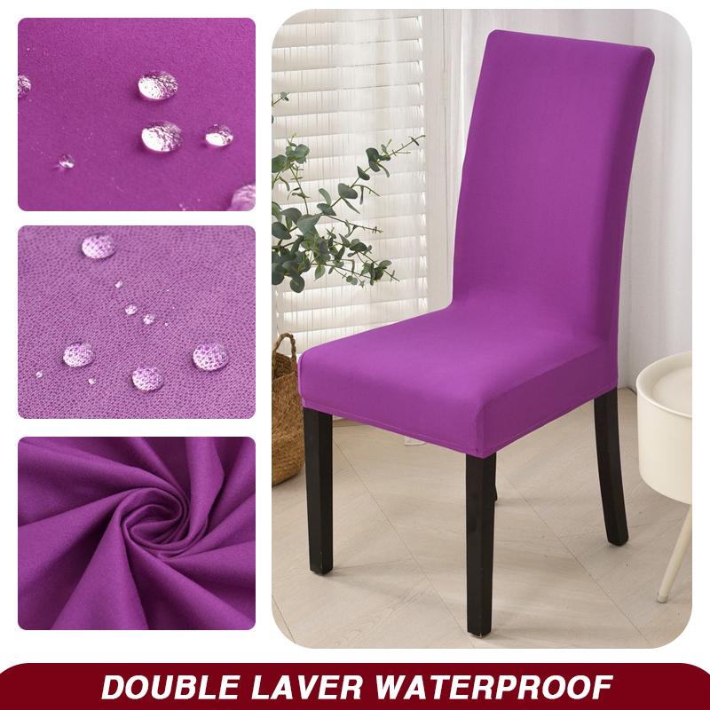 Wodoodporny Pokrowiec na Krzesło Jadalniane Rozciągliwy Pokrowiec na Krzesło Zdejmowany Zmywalny Ochraniacz na Krzesło do Domu, Restauracji, Kuchni, Bankietu