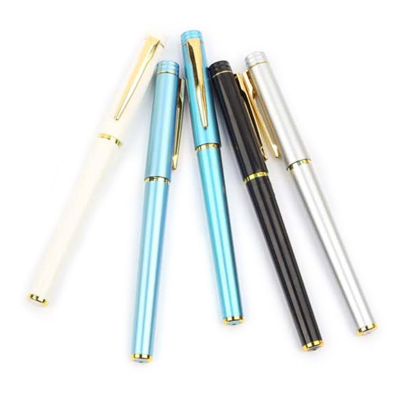 Kulspetspenna i metallklämma för kontor, signaturpenna för företag, födelsedagspresent till studenter, affärsman, signering
