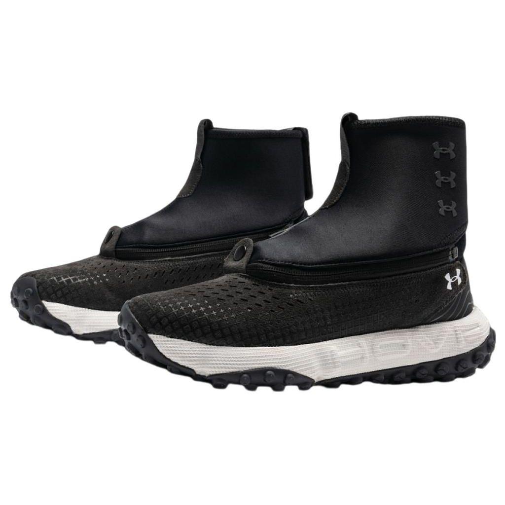 Under Armour HOVR Summit Fat Tire Delta Running Shoes Black White Men 3024921-104