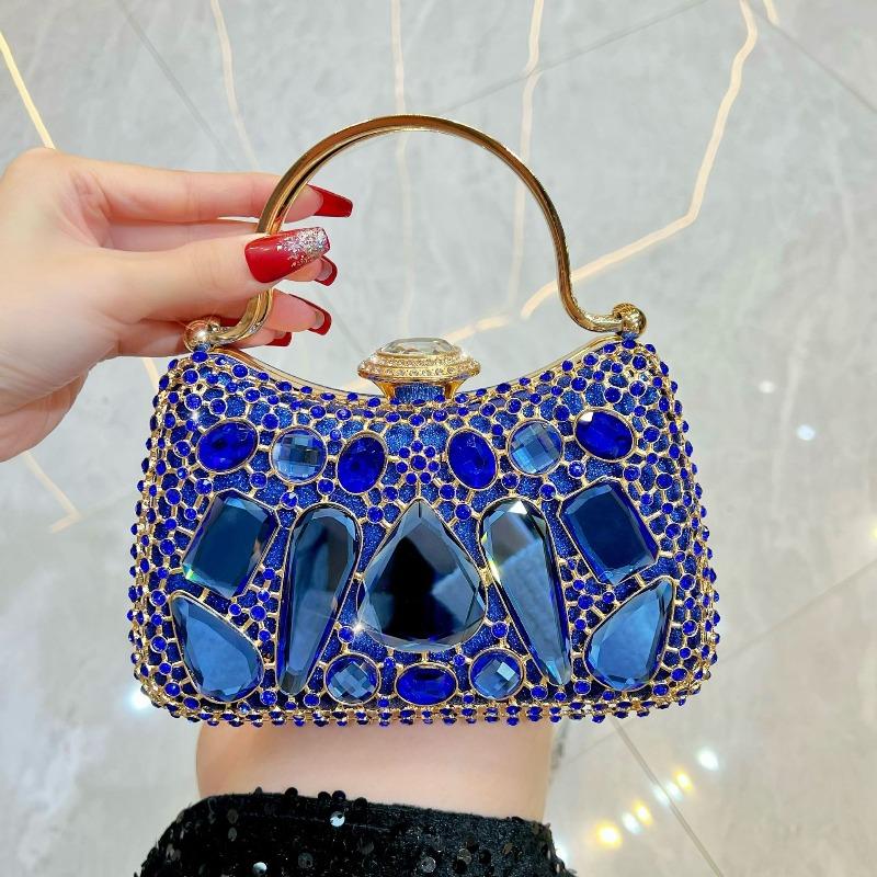 Hand-held Bag - Exquisite Dinner Bag - French-style Diamond-studded Handbag - Women's Bag