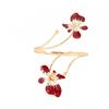 New Fashion 8 Colors Exquisite Trendy Flower Open Cuff Armlet Women Sexy Oil Drip Craft Floral Adjustable Arm Bracelet Jewelry
