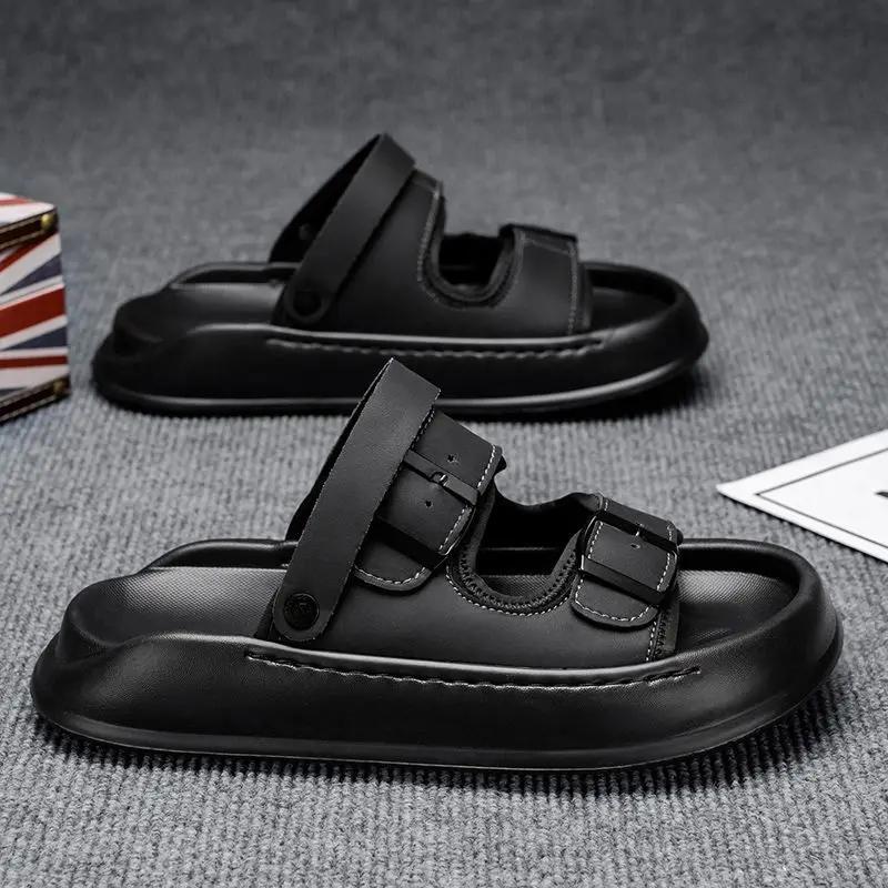 Fashion Slides Platform Men's Shoe Eva Beach Y2k Elegant Low Price Casual Summer Sale Original Adult Designer Luxury Fun Male Slipper