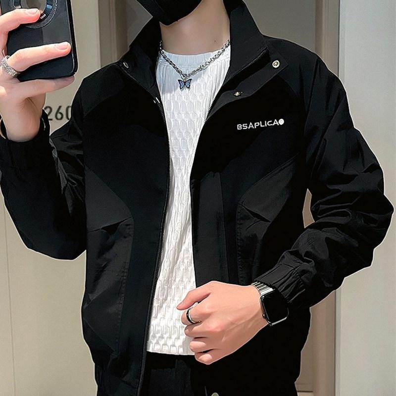 Jacket Men's Spring and Autumn Trend Embroidered Jacket New Men's Casual Spring Top